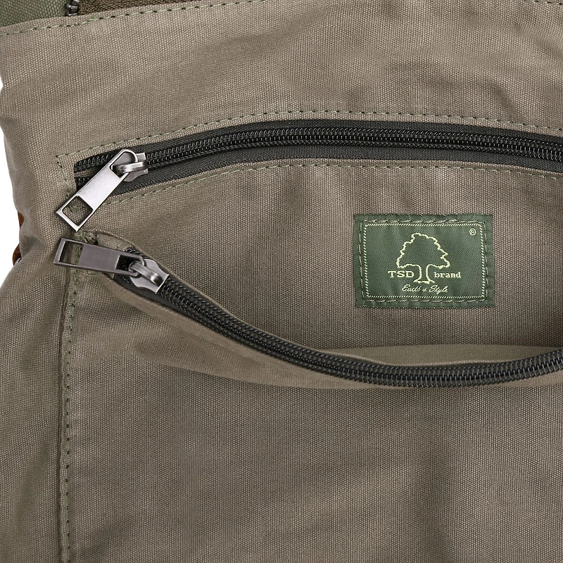 TSD Brand Hillside Unisex Adult Adjustable Straps Backpack