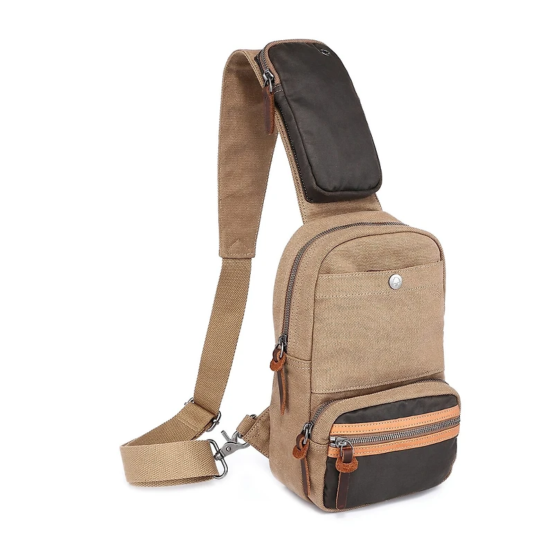 TSD Brand Tapa Sling Bag Unisex Adult Adjustable Straps Backpack