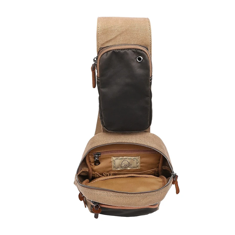 TSD Brand Tapa Sling Bag Unisex Adult Adjustable Straps Backpack
