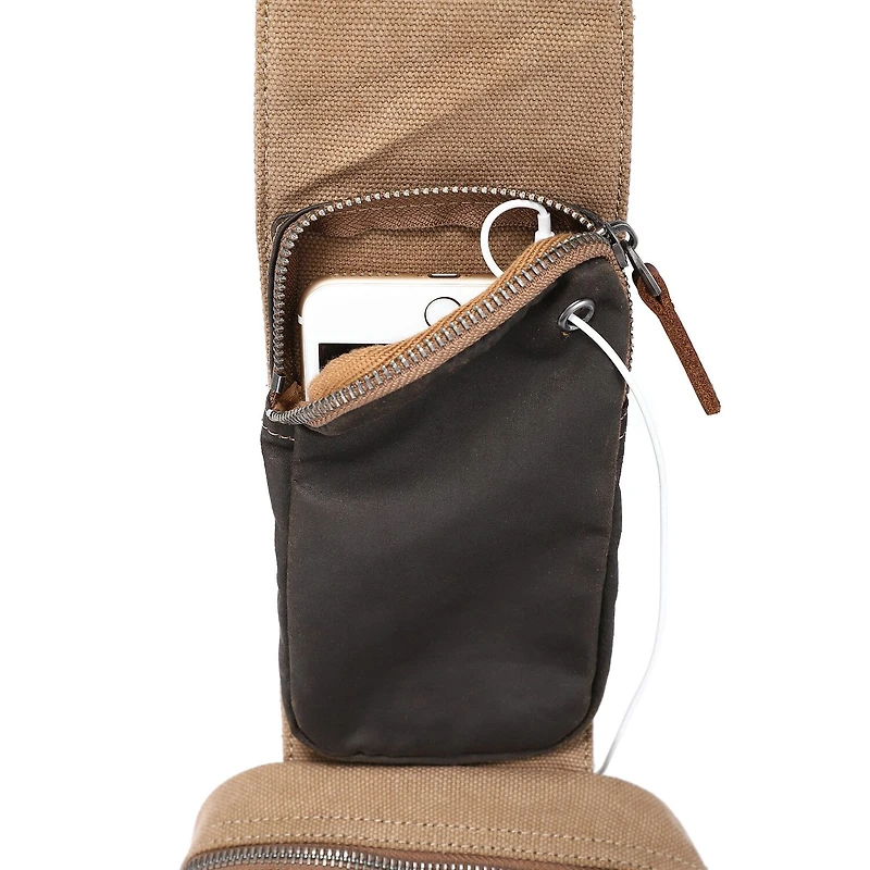TSD Brand Tapa Sling Bag Unisex Adult Adjustable Straps Backpack