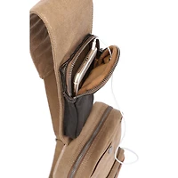 TSD Brand Tapa Sling Bag Unisex Adult Adjustable Straps Backpack