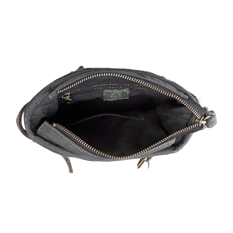 TSD Brand Coastal Zippered Crossbody Messenger Bag
