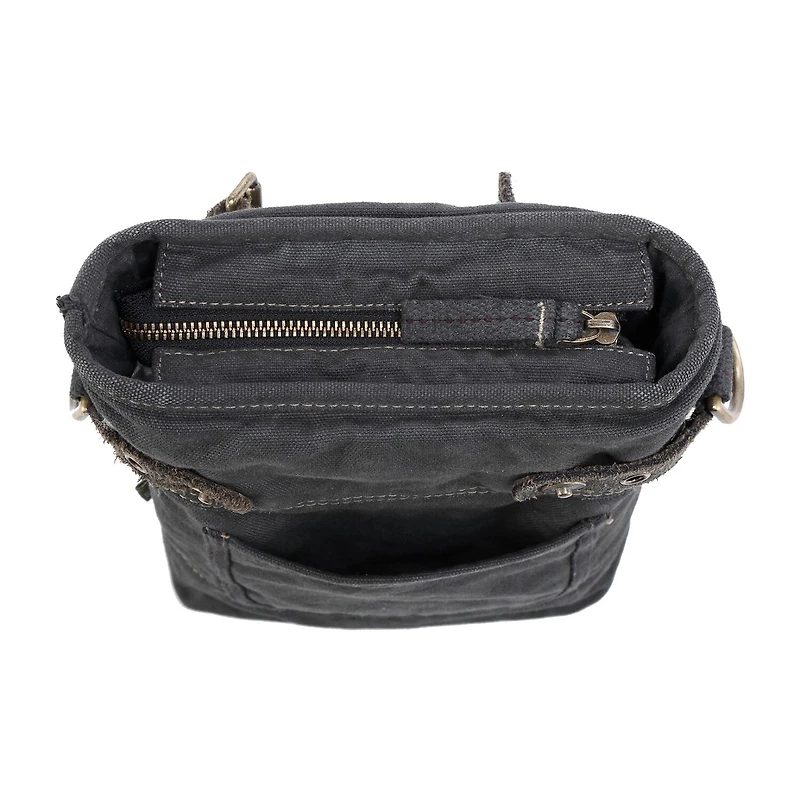 TSD Brand Coastal Zippered Crossbody Messenger Bag