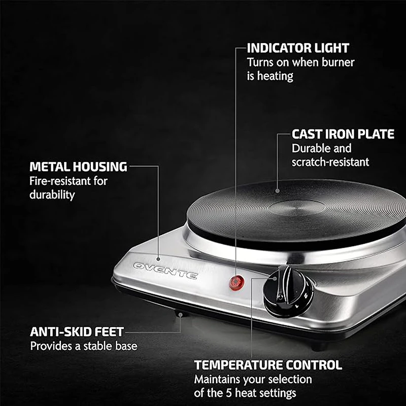 Ovente Cast - Iron Electric Burner