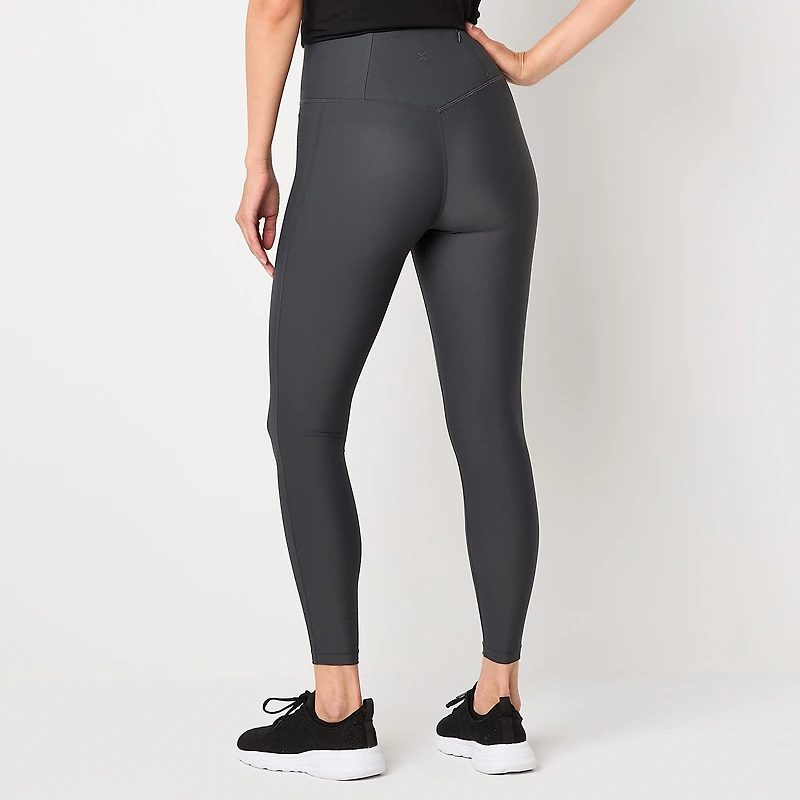 Xersion EverContour+ Womens Moisture Wicking High Rise 25" 7/8 Ankle Legging