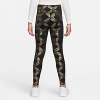Nike Dri-Fit One Big Kid Girls Quick Dry Knit Active Slim Full Length Leggings