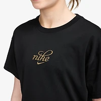 Nike Big Kid Girls Crew Neck Short Sleeve Regular Fit Graphic T-Shirt