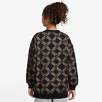 Nike Club Big Kid Girls Crew Neck Fleece Long Sleeve Sweatshirt