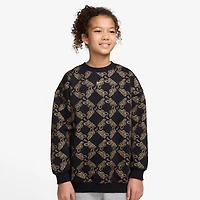 Nike Club Big Kid Girls Crew Neck Fleece Long Sleeve Sweatshirt