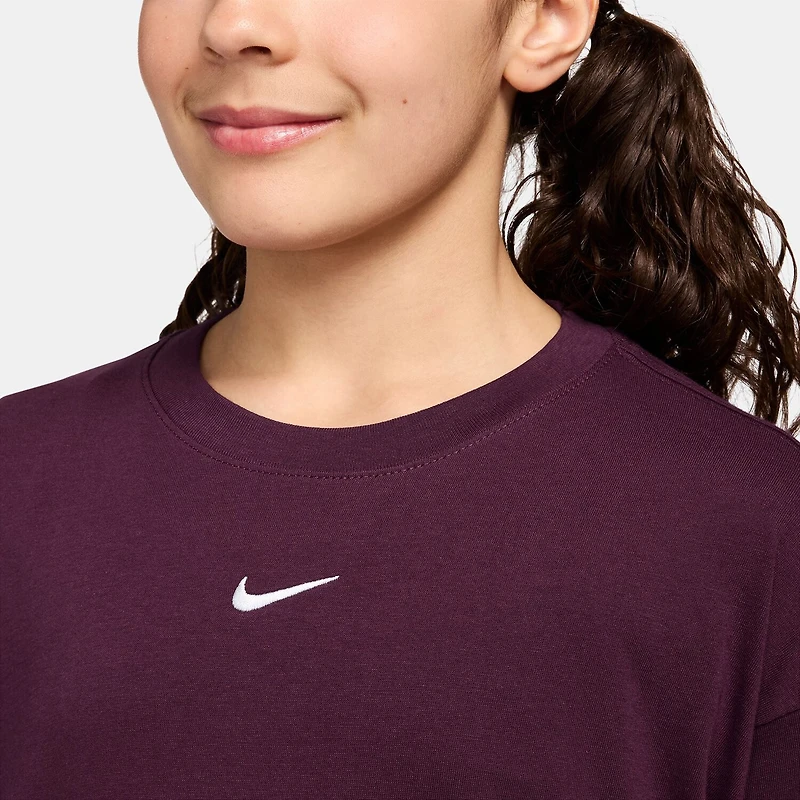 Nike Big Kid Girls Crew Neck Long Sleeve Active T-Shirt