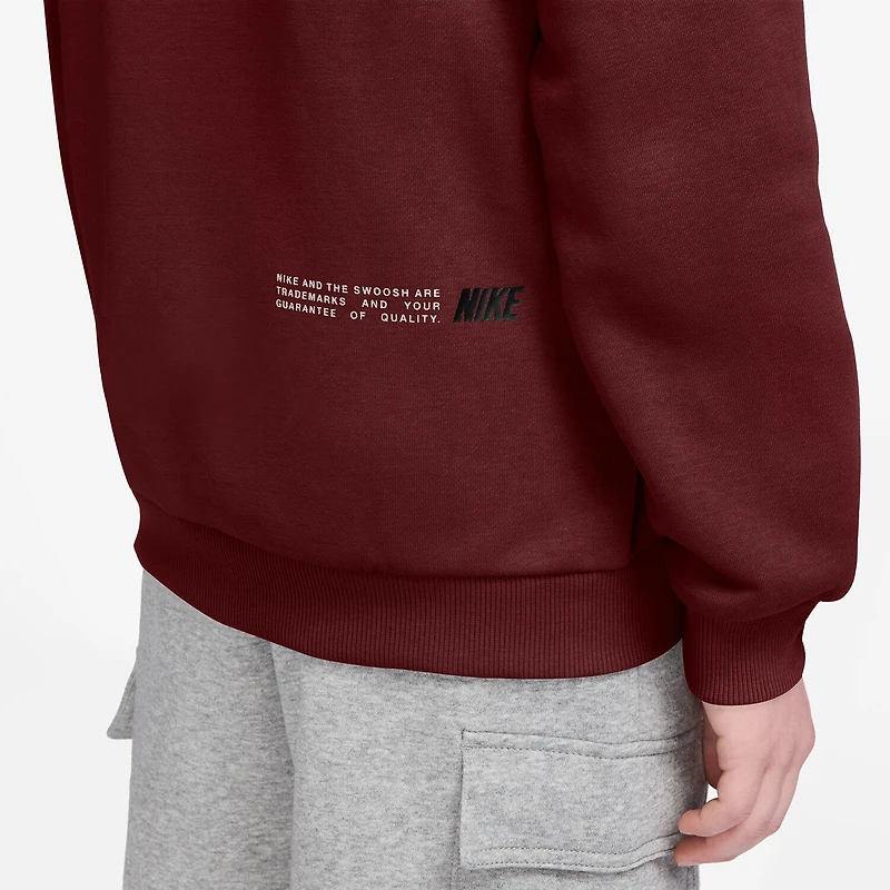 Nike Club Big Kid Unisex Long Sleeve Fleece Active Hoodie