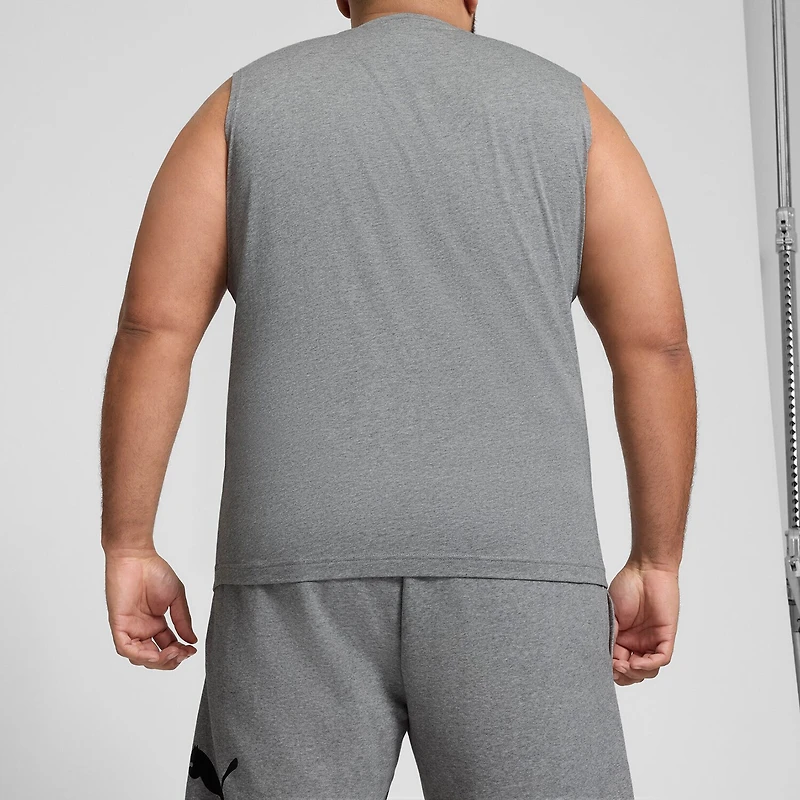 PUMA Mens Crew Neck Sleeveless Active Big and Tall Tank Top