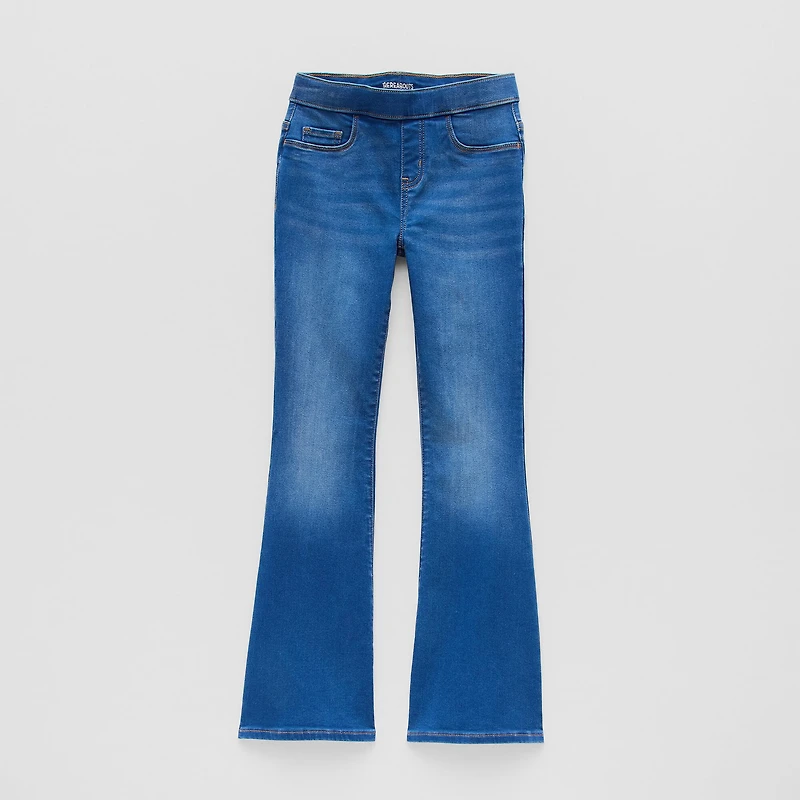 Thereabouts Little & Big Kid Girls Pull On Flare Leg Jean