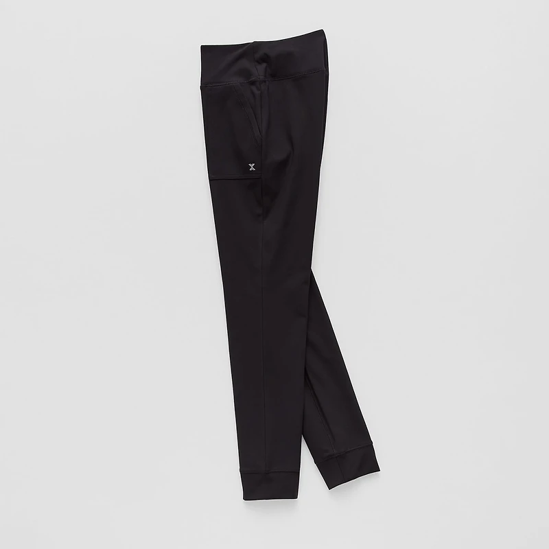 Xersion Performance Little & Big Kid Girls Stretch Fabric Cuffed Mid Rise Regular Fit Jogger Pant