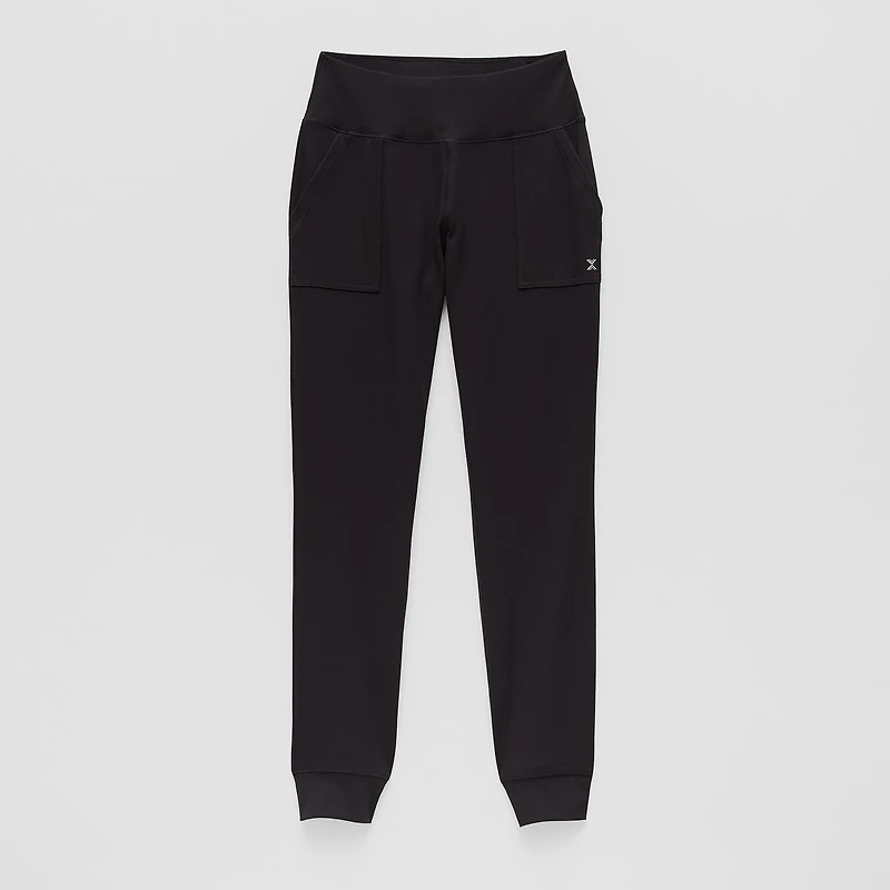 Xersion Performance Little & Big Kid Girls Stretch Fabric Cuffed Mid Rise Regular Fit Jogger Pant