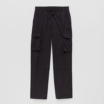 Thereabouts Pull-On Little & Big Kid Boys Adjustable Waist Straight Cargo Pant