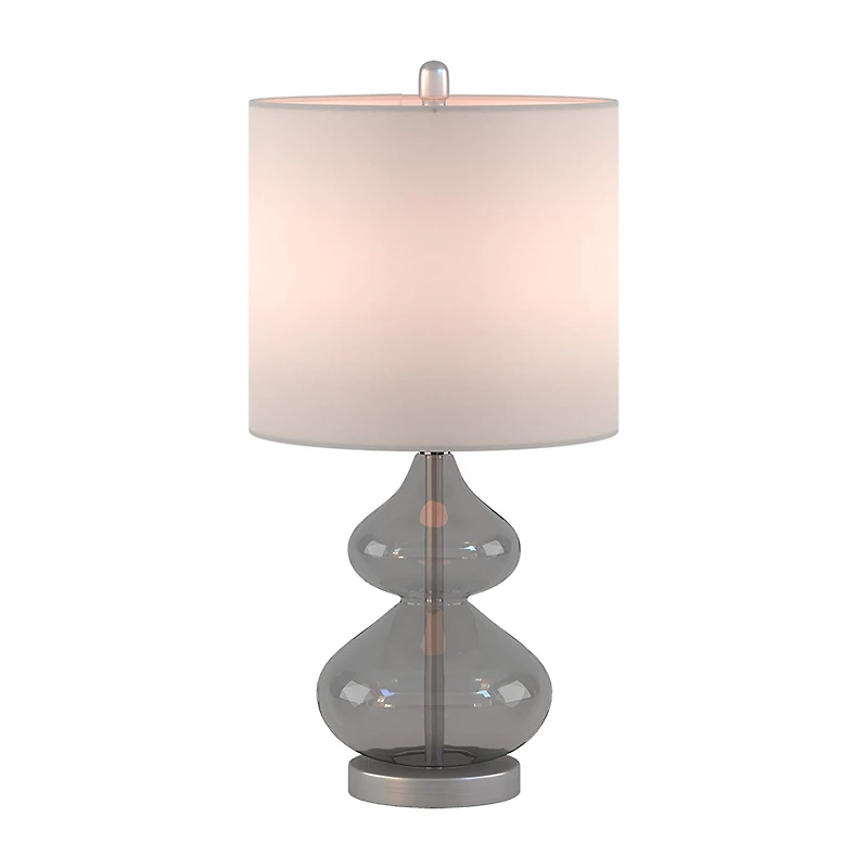 510 Design Ellipse Set of 2 Curved Glass Table Lamps