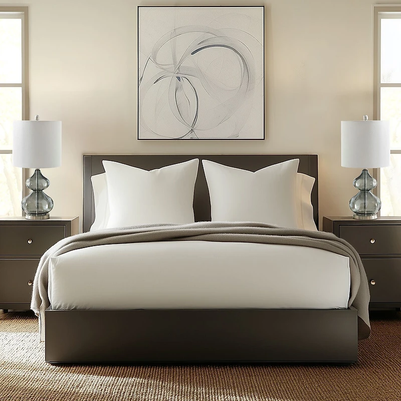 510 Design Ellipse Set of 2 Curved Glass Table Lamps