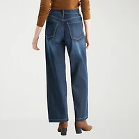 St. John's Bay Womens Tall High Rise Wide Leg Jean
