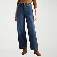 St. John's Bay Womens Tall High Rise Wide Leg Jean