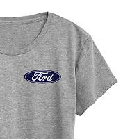 1970 Ford Bronco American Womens Crew Neck Short Sleeve Classic Fit Graphic T-Shirt