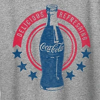 Cola Stars Delicious Refreshing Womens Crew Neck Short Sleeve Classic Fit Graphic T-Shirt