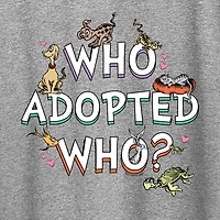 Who Adopted Womens Crew Neck Short Sleeve Classic Fit Dr. Seuss Graphic T-Shirt