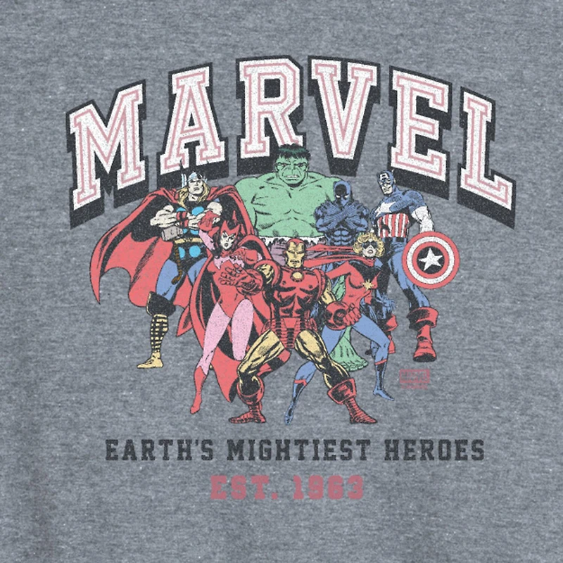 Marvel College Tonal Womens Crew Neck Sleeveless Tank Top
