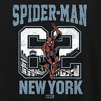 Womens Crew Neck Short Sleeve Classic Fit Spiderman Graphic T-Shirt