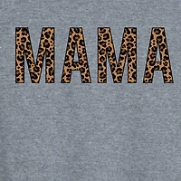 Mama Leopard Womens Scoop Neck Sleeveless Tank Top