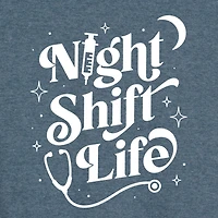 Night Shift Life Womens Scoop Neck Sleeveless Tank Top