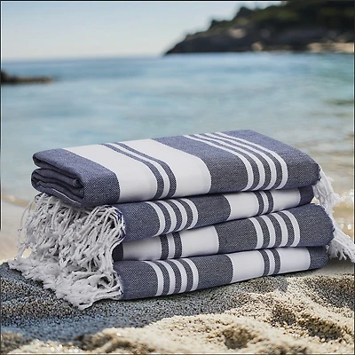 Oceanfront Resort Salty Stripe Turkish Sand Free 4-pc. Beach Towel