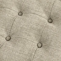 Martha Stewart Clara Tufted Upholstered Ottoman