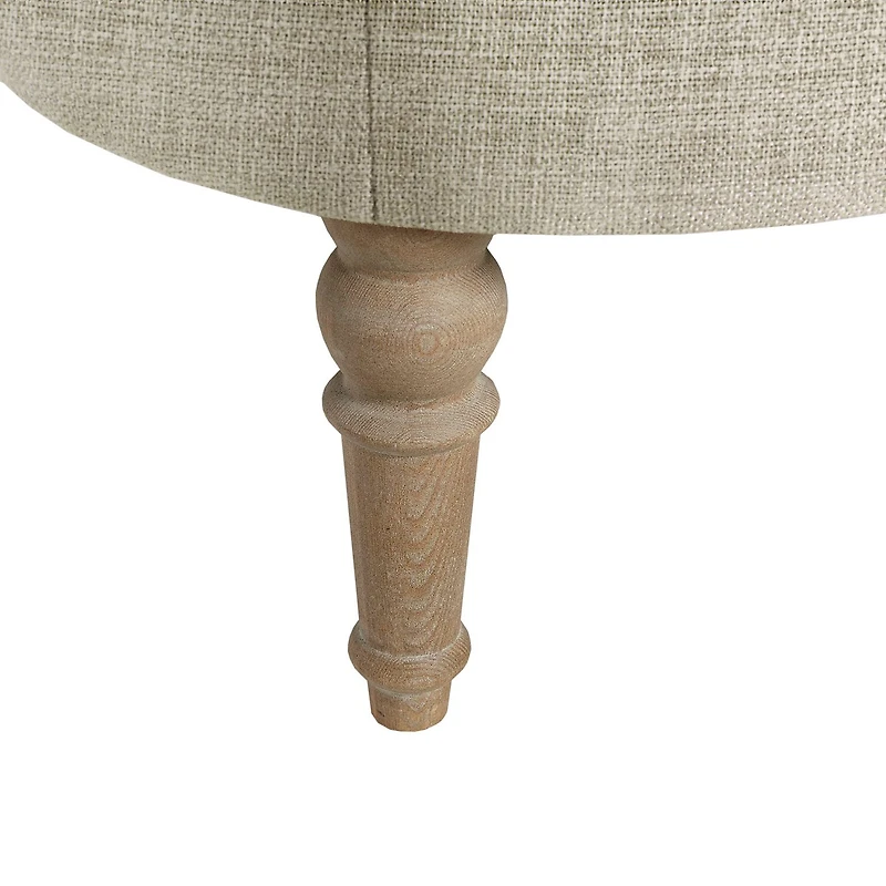 Martha Stewart Clara Tufted Upholstered Ottoman