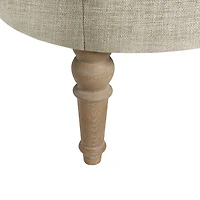 Martha Stewart Clara Tufted Upholstered Ottoman