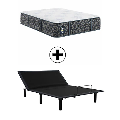 The Serta Perfect Sleeper Morningdale Hybrid 14.5" Firm Tight Top - Mattress + Adjustable Base