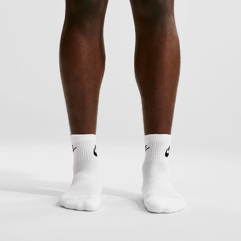 Nike Everyday Elevated Unisex Adult 3 Pair Quarter Ankle Socks