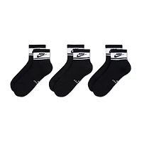 Nike Everyday Elevated Unisex Adult 3 Pair Quarter Ankle Socks