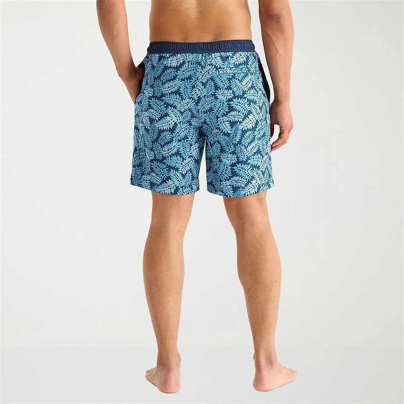 Free Country Mens 7" Camouflage Swim Trunks