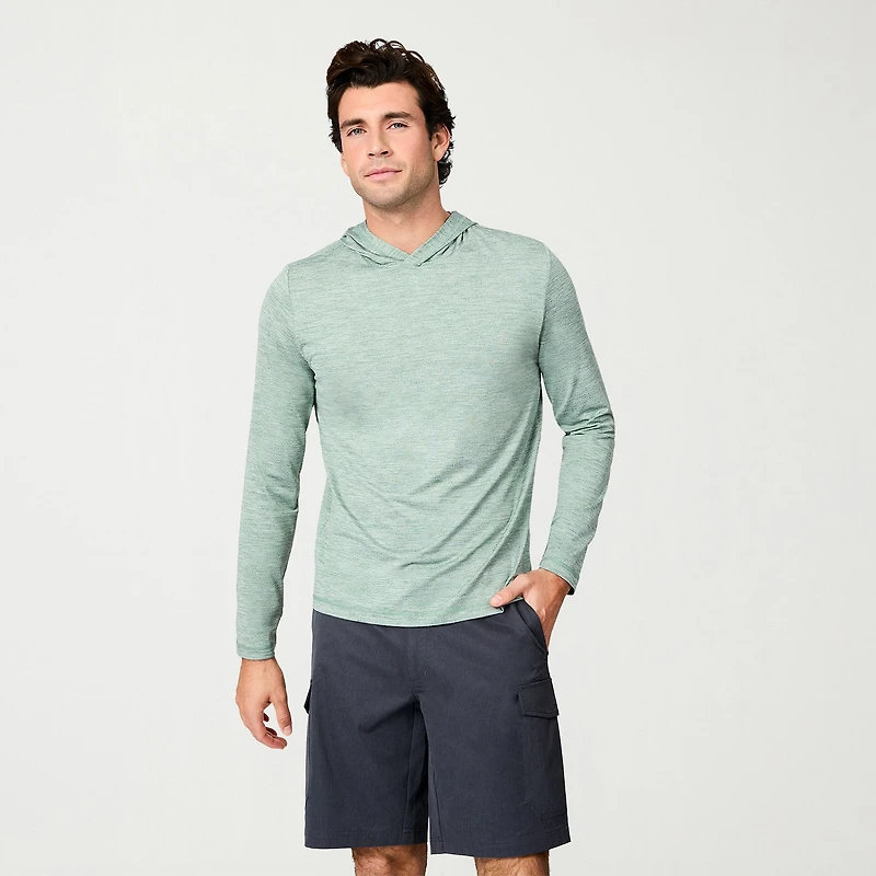 Free Country Sun Mens Long Sleeve Swim Shirt