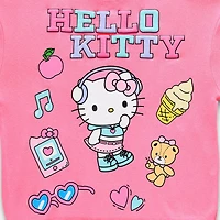 Womens Juniors Long Sleeve Hello Kitty Fleece Hoodie
