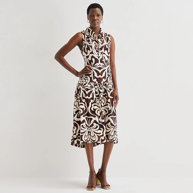 cotton flounce dress The Allison Fancy in Fern & Flower Saskia it’s comfort Size:12/14 Alice Dress - Crew