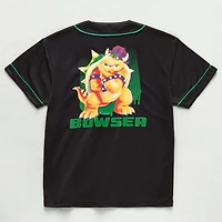 Little & Big Kid Boys V Neck Super Mario Bowser Short Sleeve Jersey