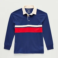 Thereabouts Little & Big Kid Boys Long Sleeve Regular Fit Spread Collar Rugby Shirt