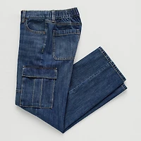 Thereabouts Little & Big Kid Boys Adaptive Pull-On Cargo Loose Fit Jean