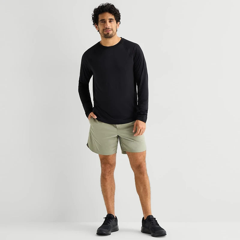 Xersion Mens Crew Neck Long Sleeve Quick Dry T-Shirt