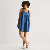 Arizona Womens Juniors Sleeveless Sundress
