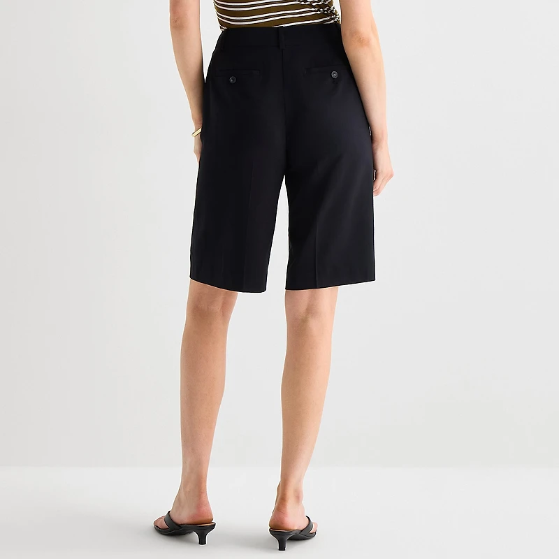 Worthington Womens 12" High Rise Bermuda Short