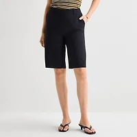 Worthington Womens 12" High Rise Bermuda Short