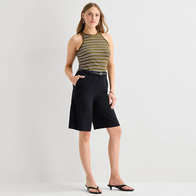 Worthington Womens 12" High Rise Bermuda Short